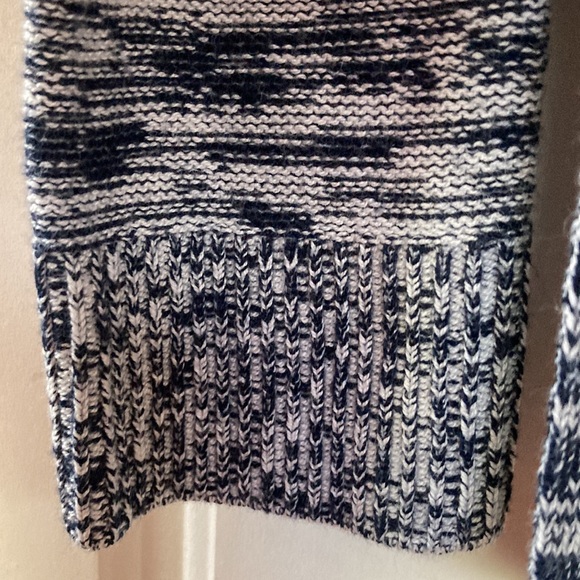 5/20$❤️🔥GAP💫Women’s Blue Marbled Knit Hooded Sweater - Picture 10 of 13